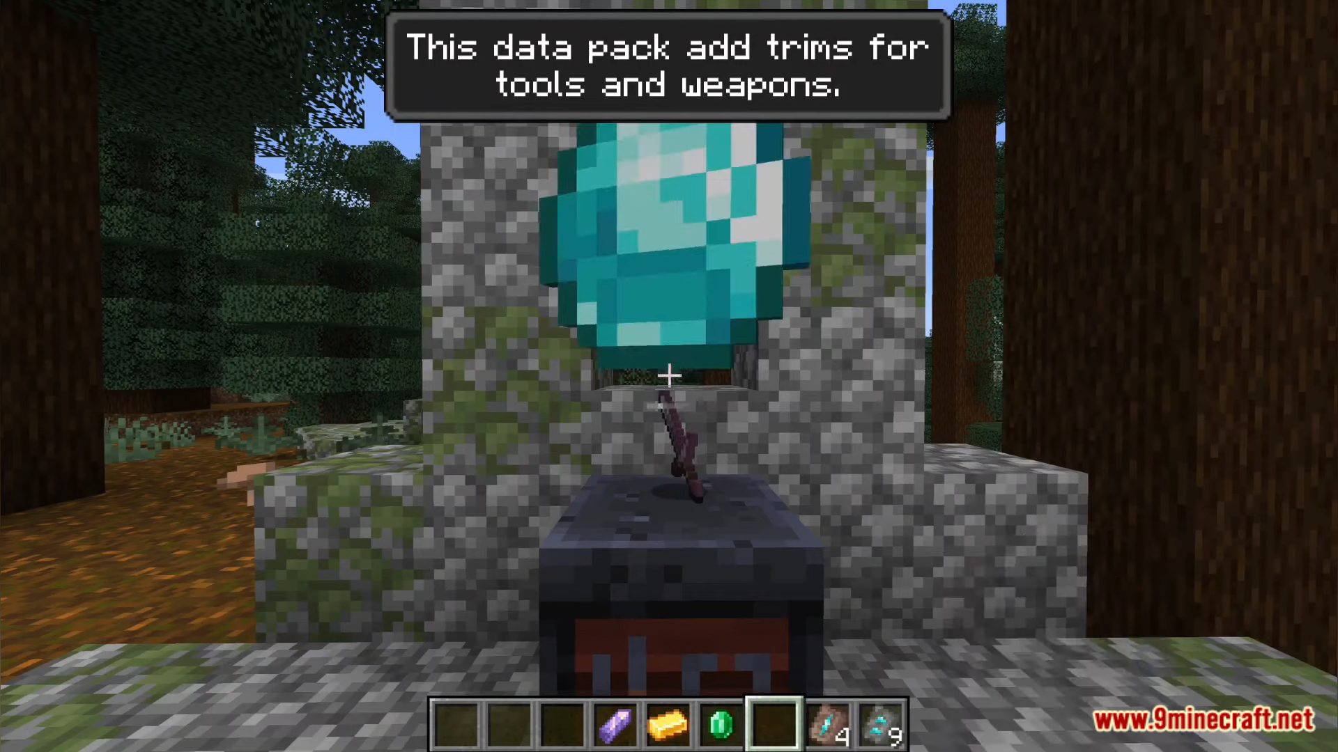 description_9 Tool Trims Data Pack (1.19.4) - Красивые инструменты!