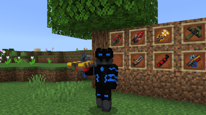 image 3 for Дополнение Crazy Weaponz (1.20) - MCPE/Bedrock Mod