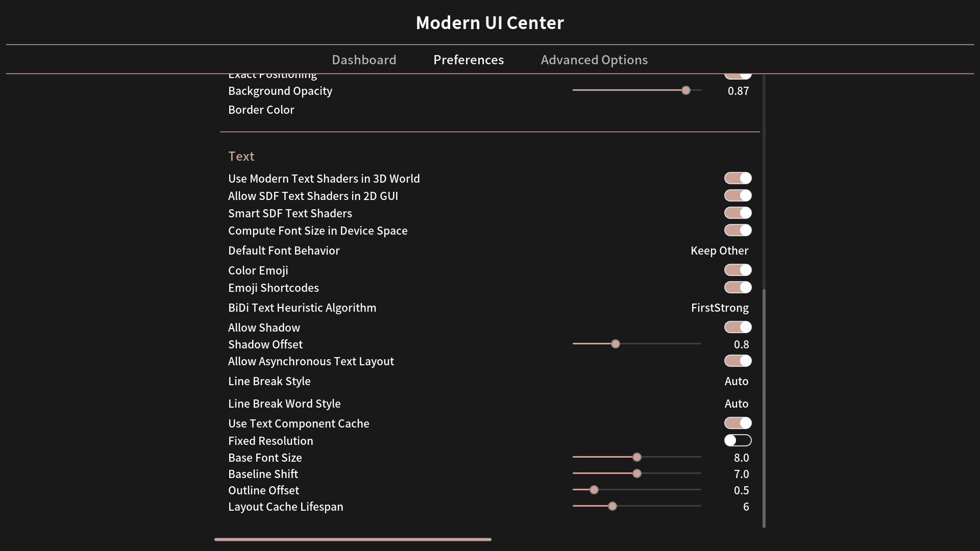 description_5 Modern UI Mod (1.20.2) - новый чистый и настраиваемый пользовательский интерфейс