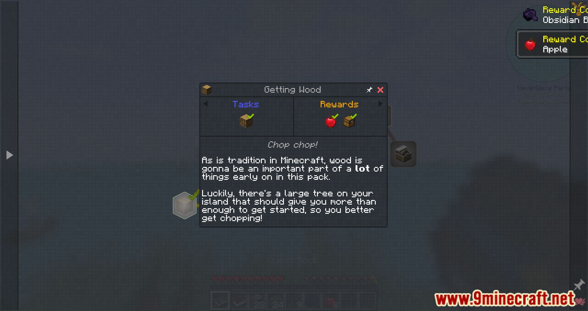 description_7 FTB OceanBlock Modpack (1.16.5) - island based modpack