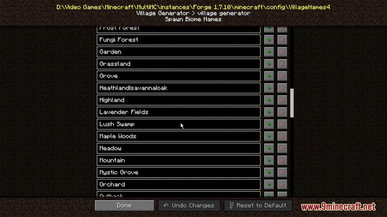 image 13 for Mod AstroTibs' Village Names Mod (1.12.2) - genera nombres de aldeas