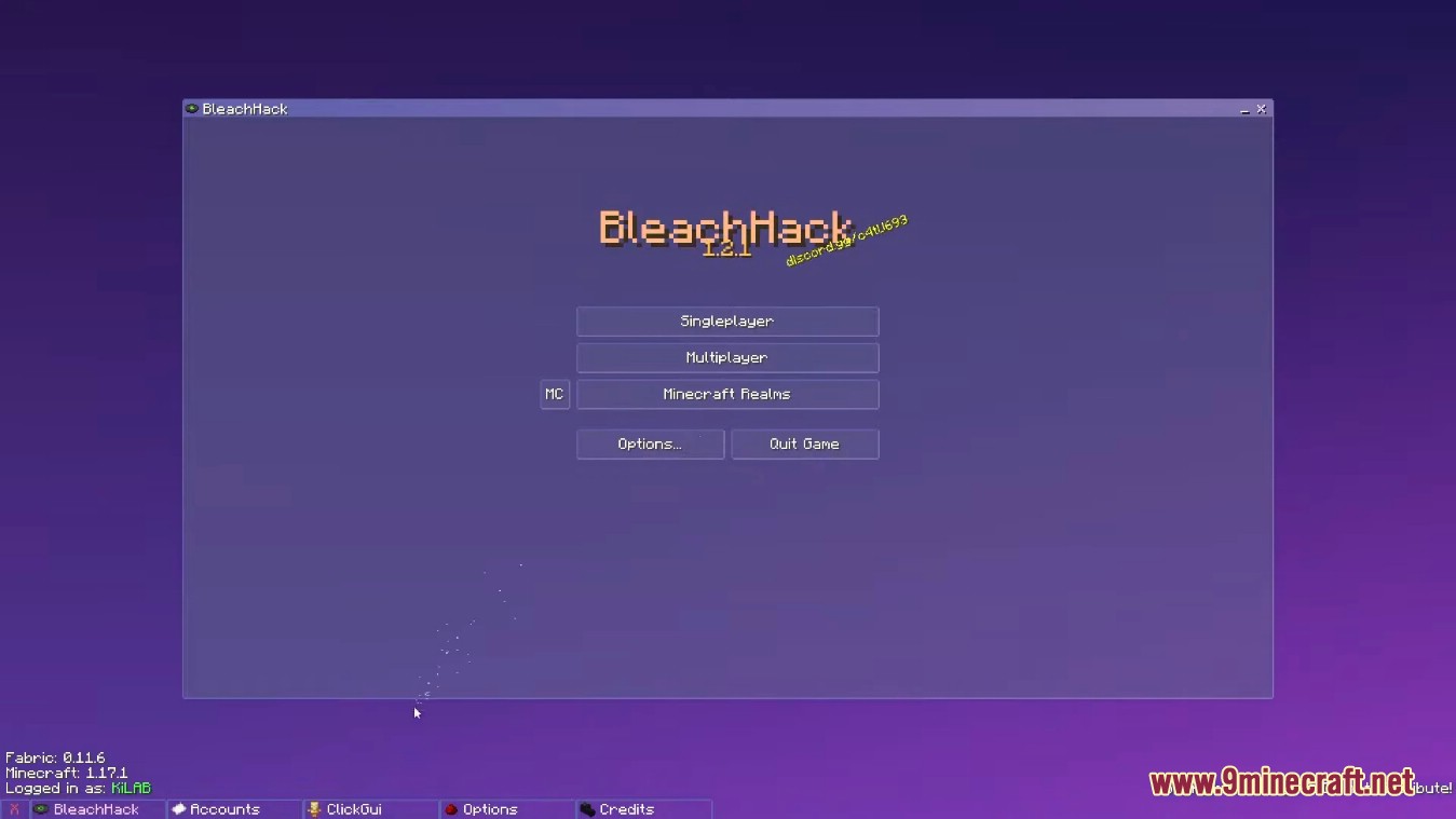 description_15 Bleach Client Mode (1.19.1) - open source tissue management utility
