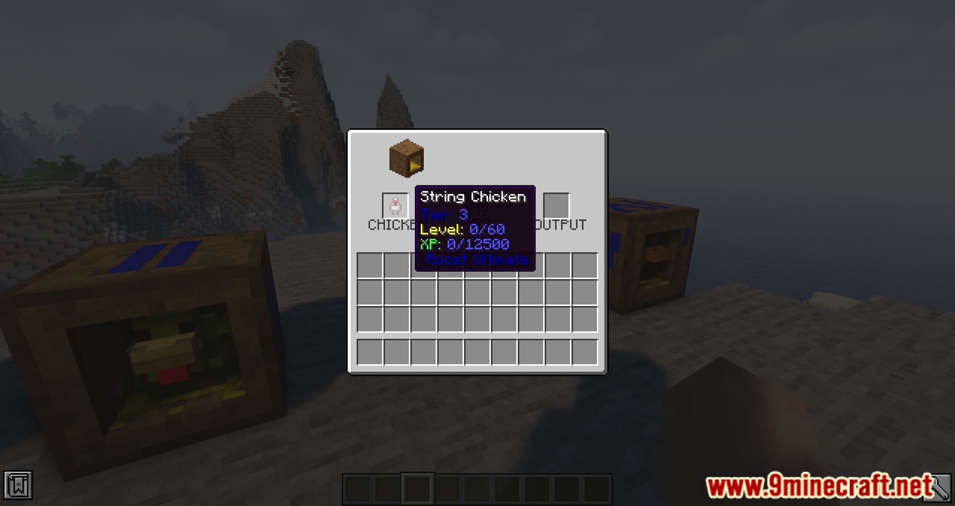 description_11 Roost Ultimate Mod (1.20.4) - capture, breed and extract resources for chickens