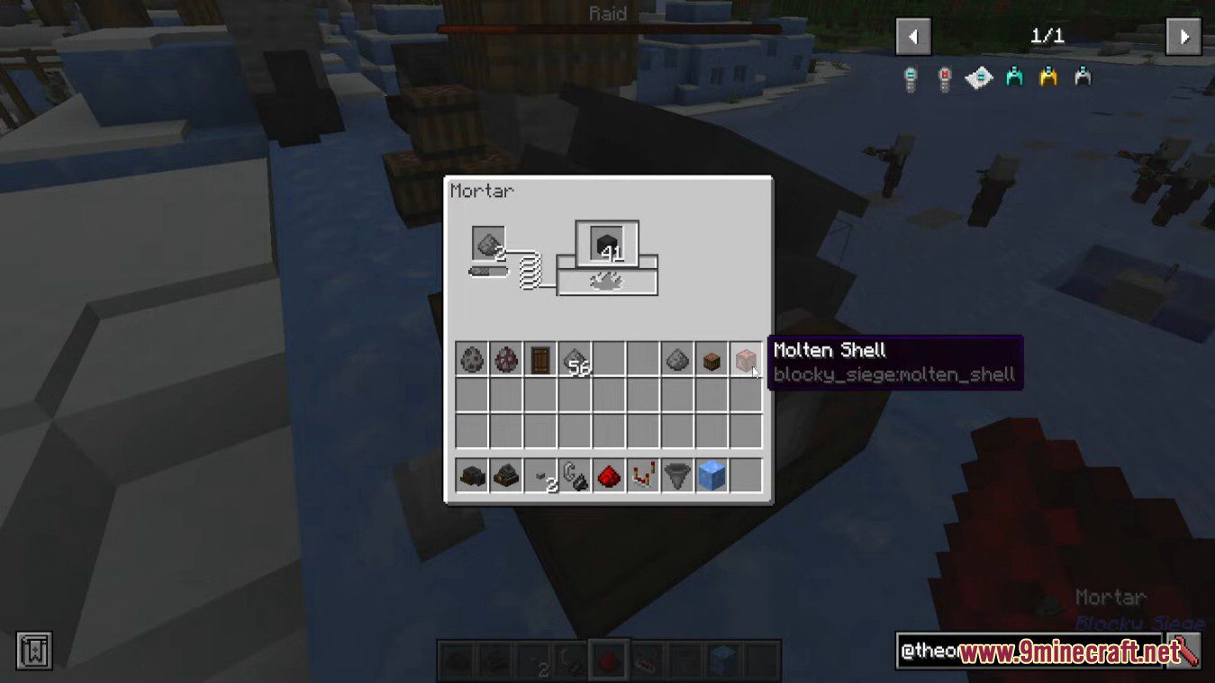 description_13 Blocky Siege Mod (1.19.2) - пушка, вахо, миномет