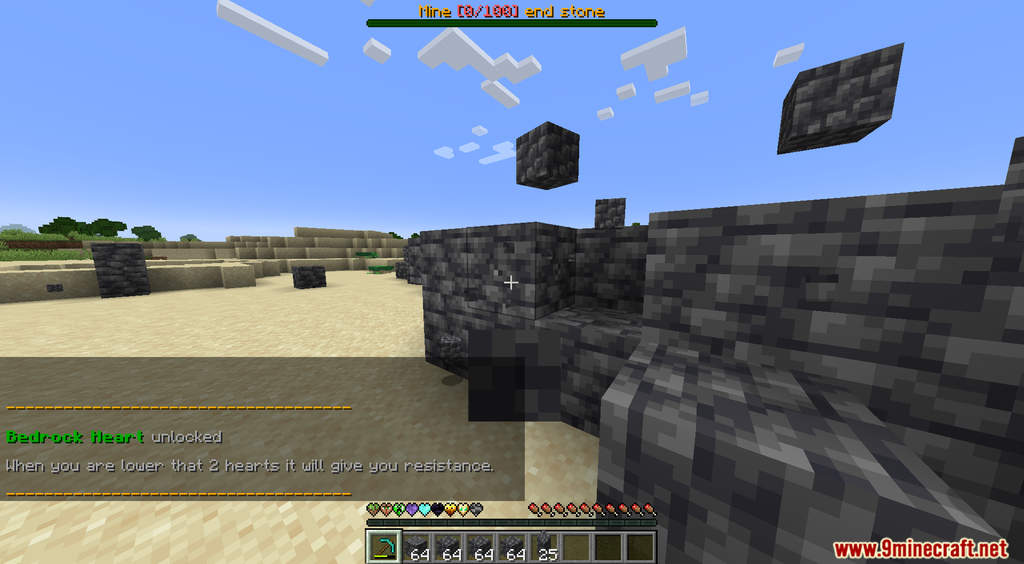 description_9 Minecraft But There Are Custom Hearts Data Pack (1.19.3, 1.19.2, 1.19.1, 1.19) - Unique Abilities
