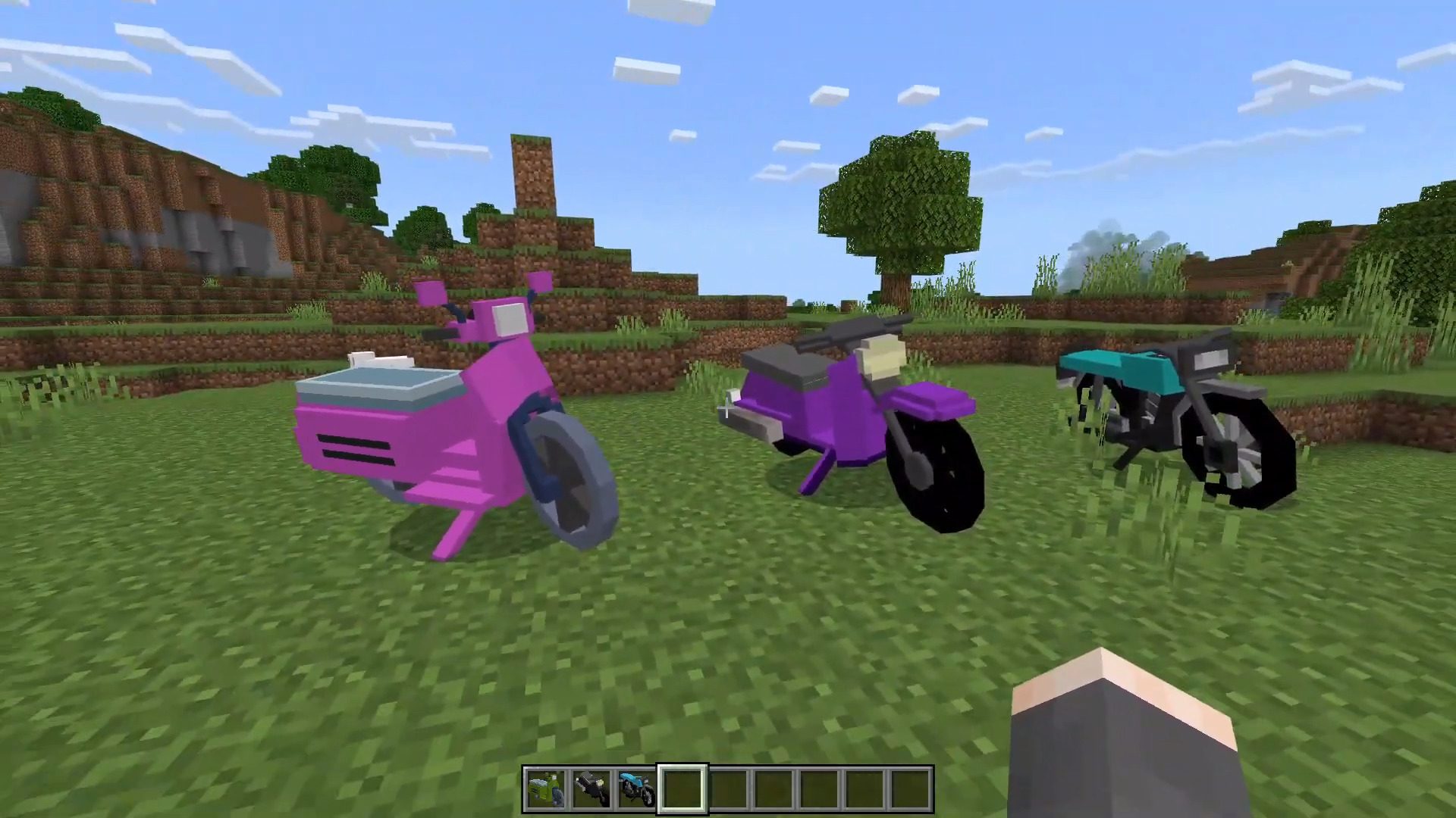 image 5 for Плагин Simple Motorbike (1.20) — мод MCPE/Bedrock