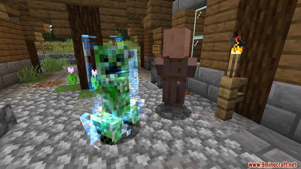 image 7 for Mod Naturally Charged Creepers (1.20.6) - increases the difficulty of the game