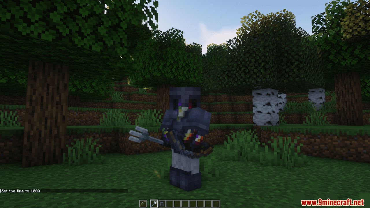 image 2 for Dark Glint Mod (1.20.5) - dark blue shine nebula with vanilla enchantment