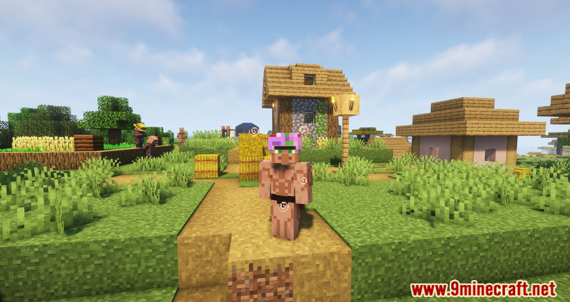 image 10 for Floral Enchantment Mod (1.20.4) - base decorated with flowers