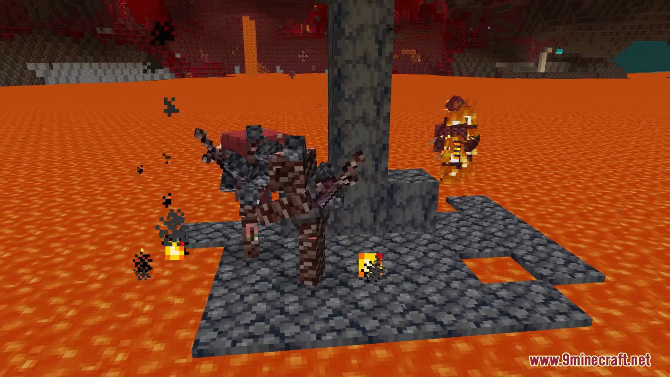 description_3 Rotten Piglins Mod (1.18.2) - variación sobre el tema de zombie Piglins