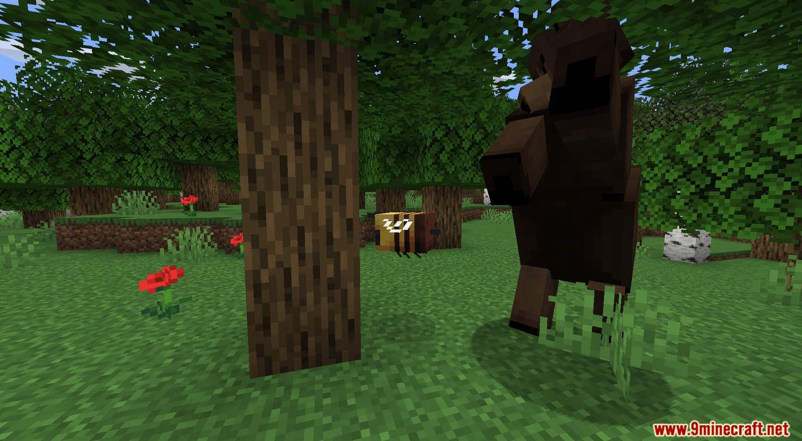 description_7 Grizzly Bear Mod 1.20.1 - Territorial neutral mob