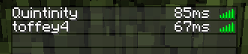 description_1 Better Ping Display Mod (1.20.4) - muestra ping en la lista de jugadores.