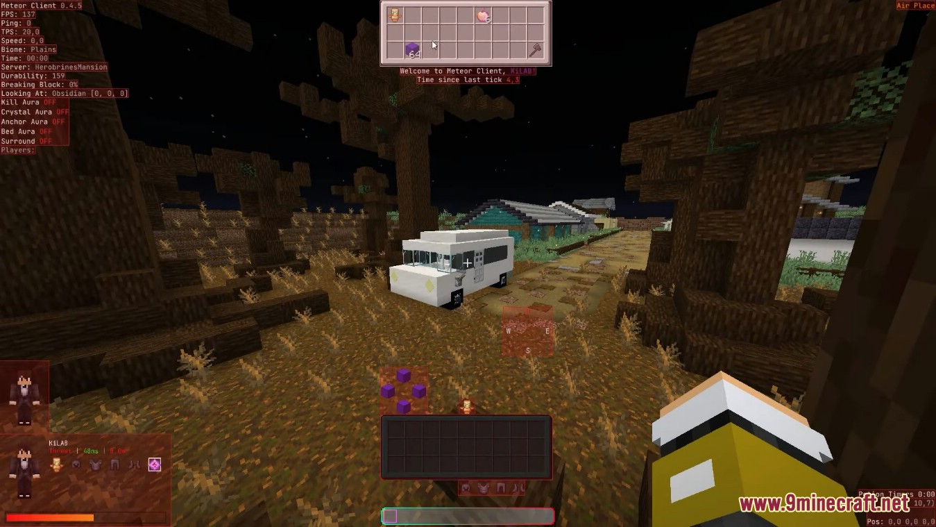 description_10 Meteor client mode (1.20.2) - Xray, HUD, Fly
