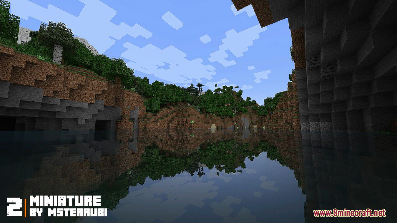 description_0 Miniature Shader 1.20.4 - Lighting and Reflections
