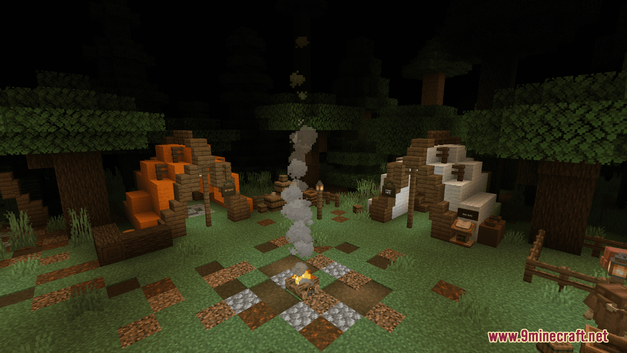 image 1 for Woodland Hunt Map (1.20.4, 1.19.4) - an exciting multiplayer survival experience.