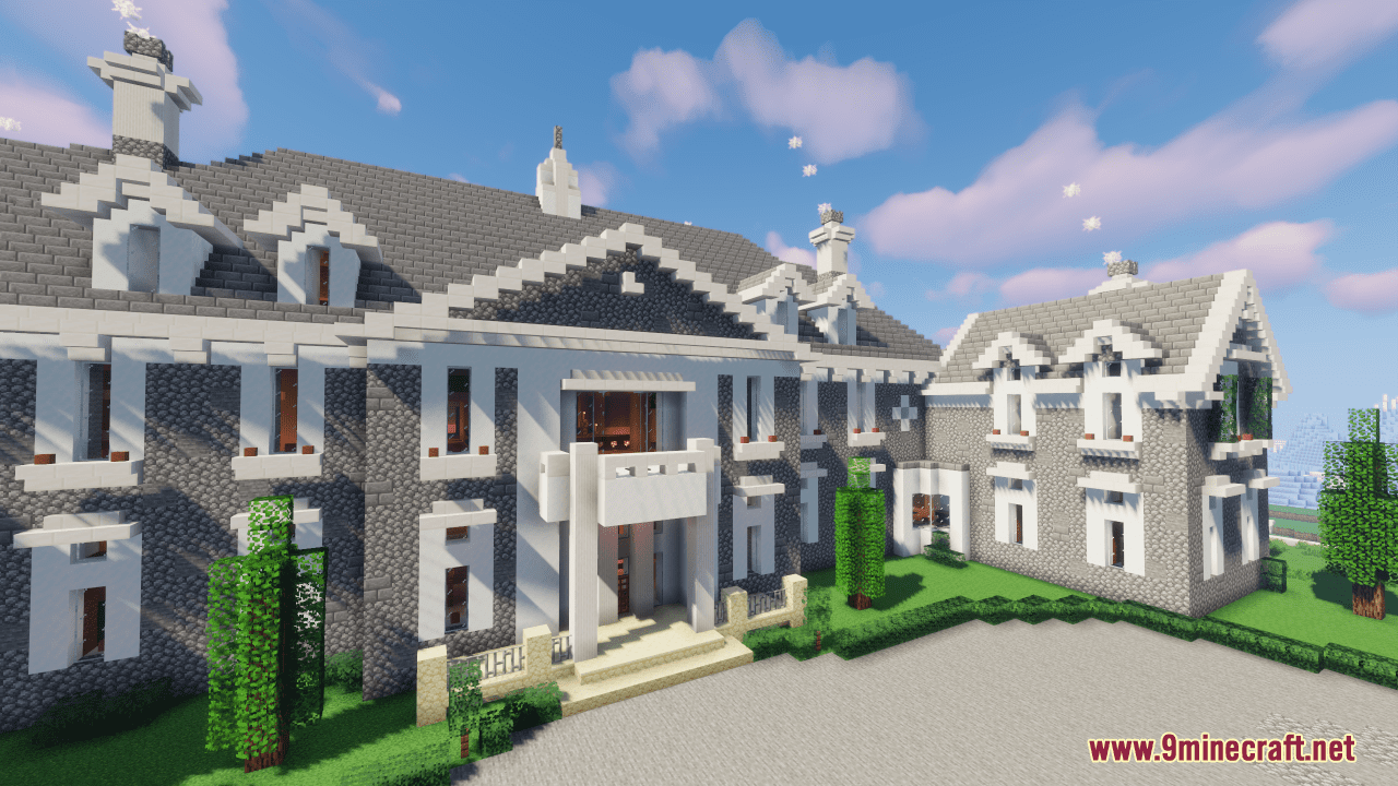 description_1 Map Alpine Mansion (1.20.4, 1.19.4) - spacious modern residence