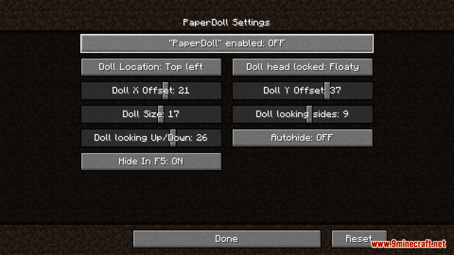 image 1 for PaperDoll Mod (1.20.4) - Improve your Minecraft experience