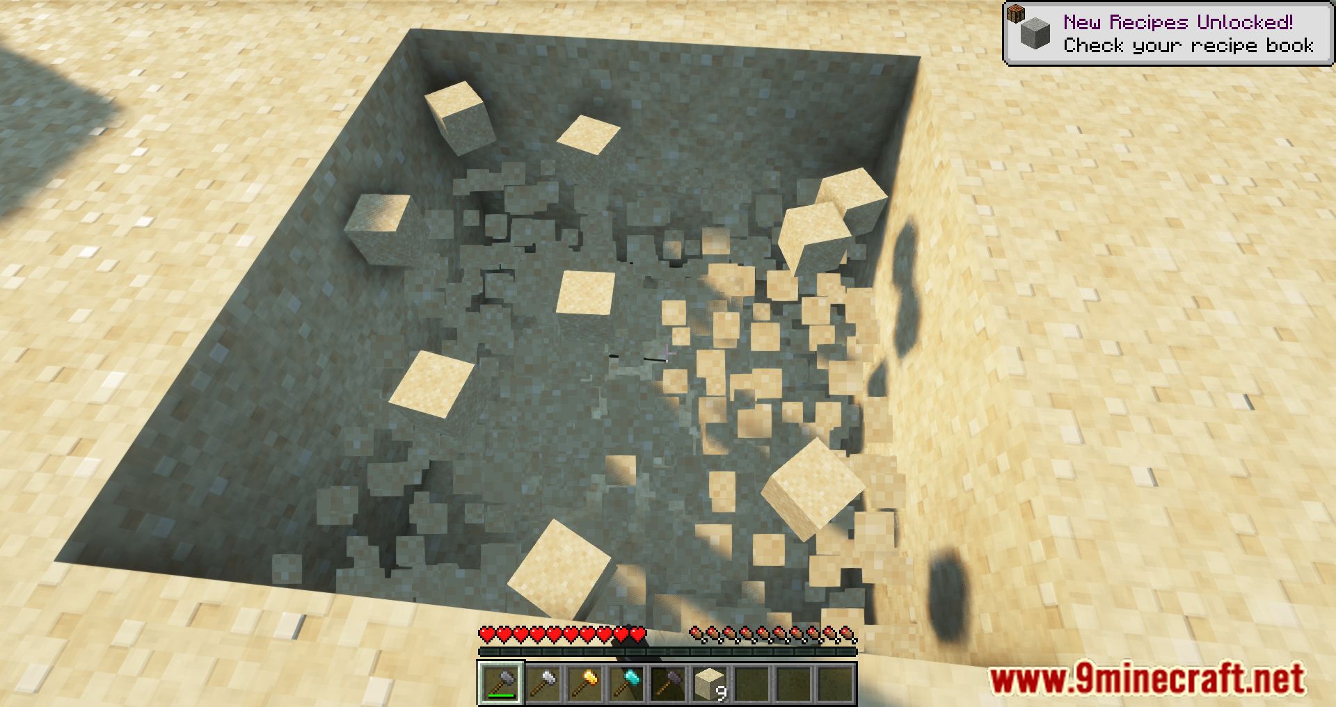 description_2 Just Hammers Mod (1.19.2) Forge Version - dig up a whole mountain if you want!