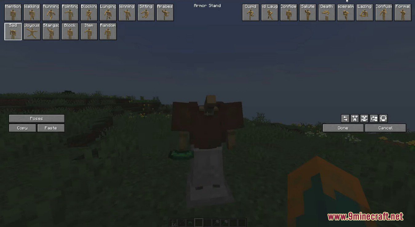Imagen 7 para Armor Poser Mod (1.20.4) - Armor Stands Configurator
