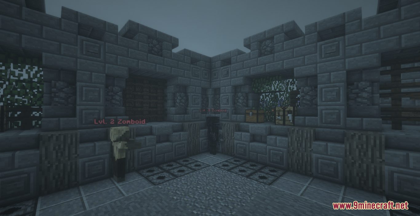description_4 Bloodzone: карта на выживание зомби 1.18.1 для Minecraft