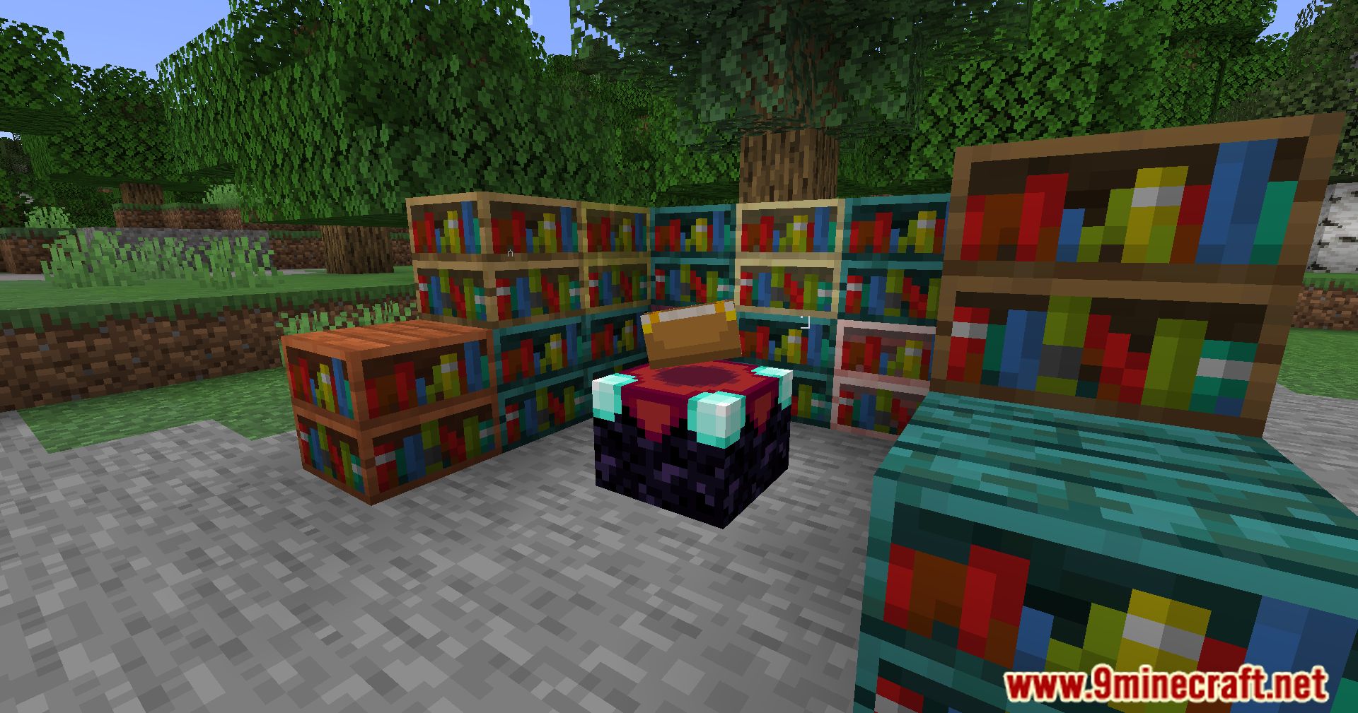 description_6 Variety of Mod bookshelves - bookshelves for all types of wood.