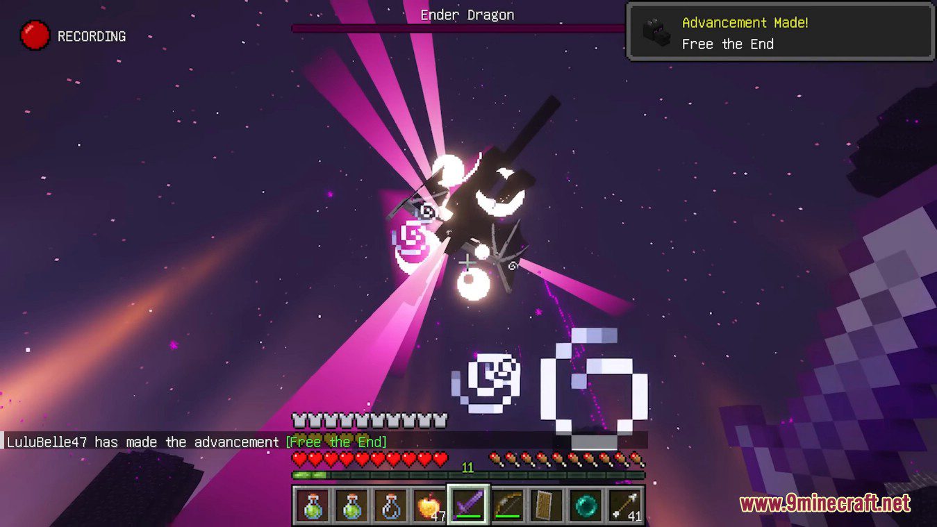 description_11 Mod True Ending Ender Dragon Overhaul (1.20.4)
