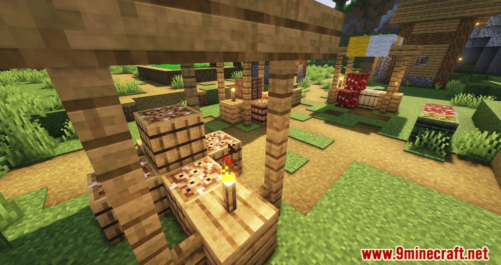 description_5 Fish In Planks Mod - рыбные блоки