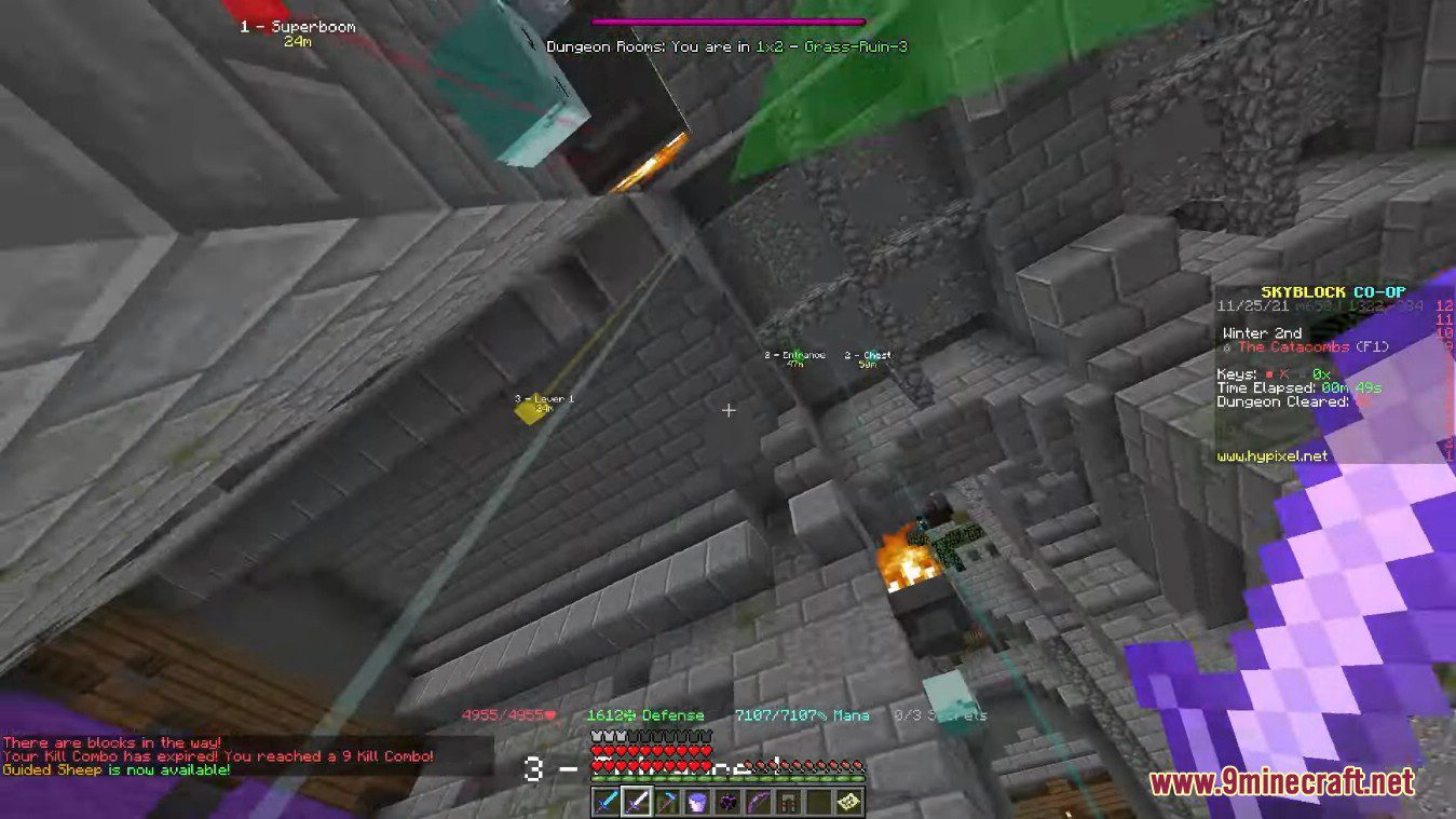 description_2 Dungeon Rooms Mod (1.8.9) - unraveling the deepest secrets of Hypixel Skyblock.