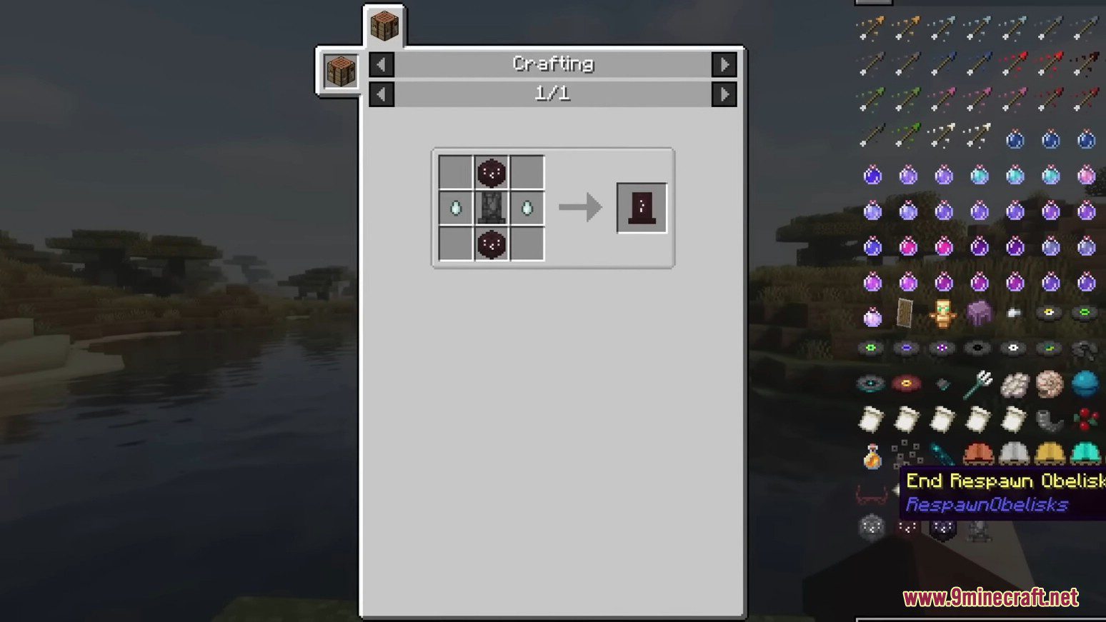 description_10 Respawn Obelisks Mod 1.20.1 - remakes the respawn system in Minecraft