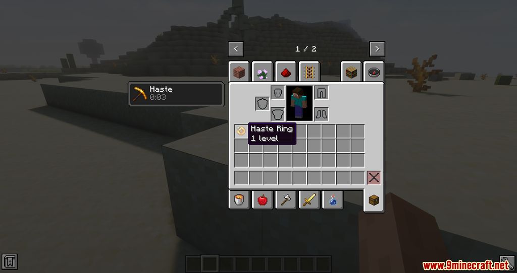 description_5 Magic Rings Mod (1.20.1) - кольцо с силовым предохранителем