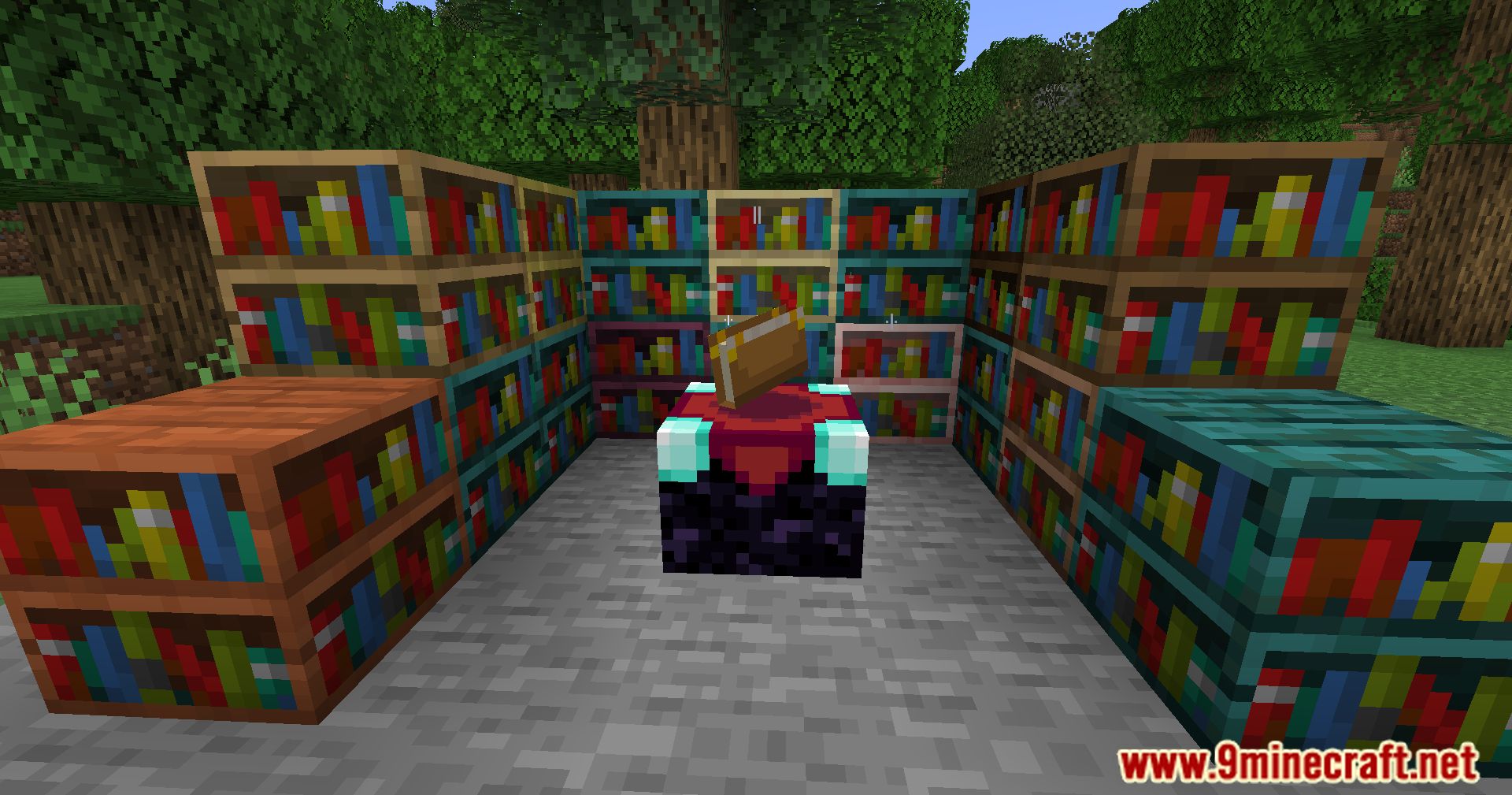 description_5 Variety of Mod bookshelves - bookshelves for all types of wood.