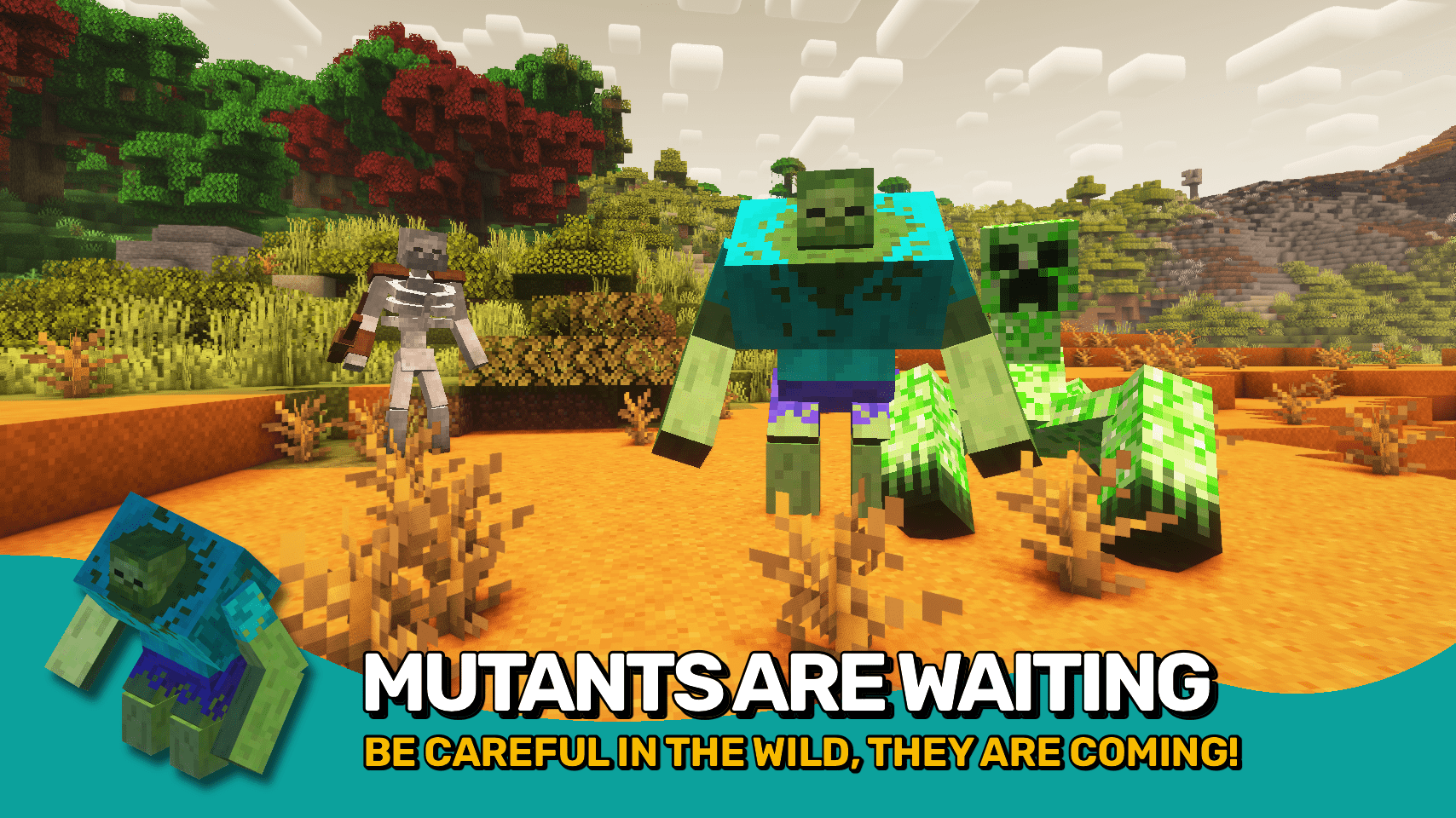 description_1 Mutant Monsters Mod 1.20.1 - Мощные чудовища