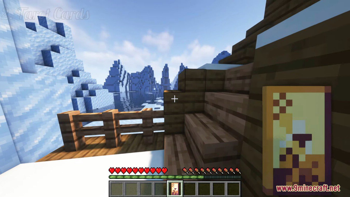 description_5 Tarot Cards Mod (1.20.4) - Cards have abilities