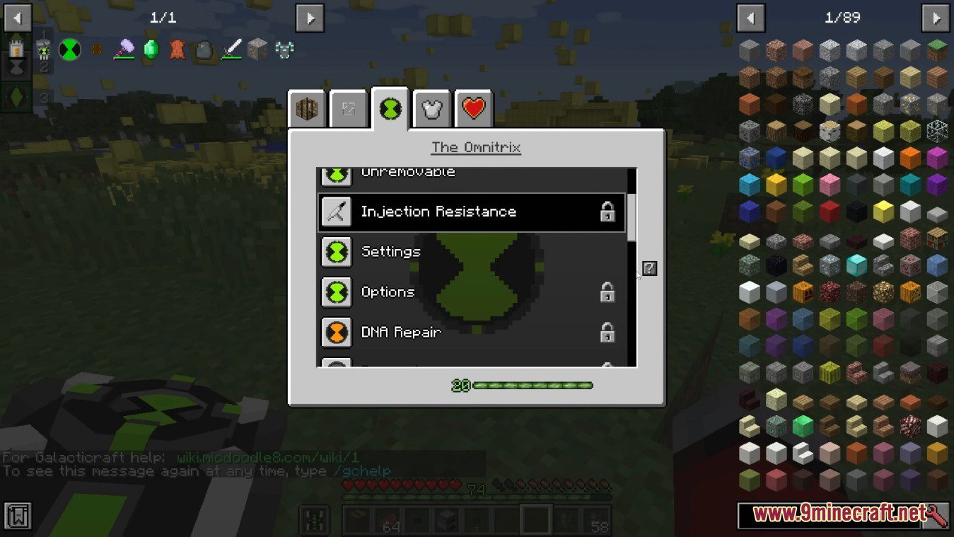 description_11 Ben 10 reboot mod (1.12.2) - El Omnitrix