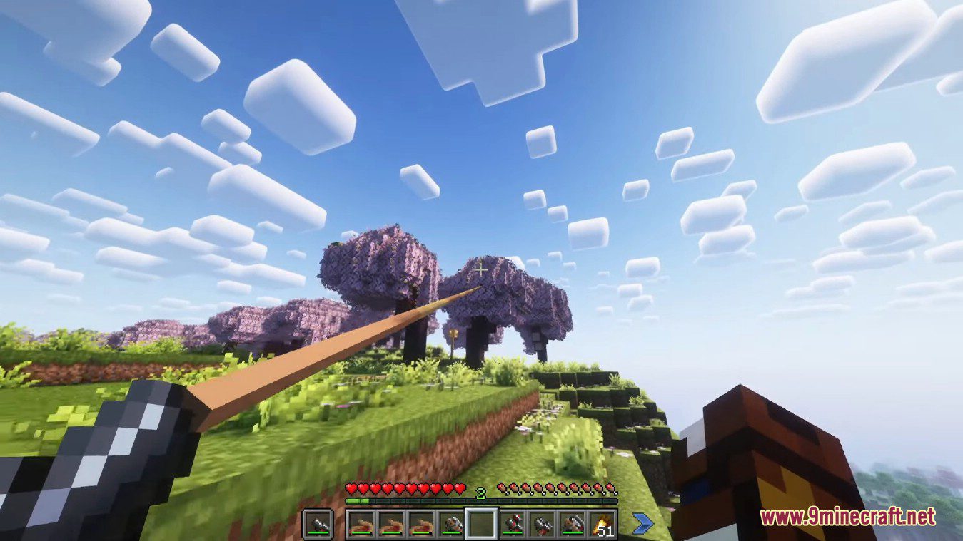 image 11 for Grappling Hook Restitched Mod (1.20.4) - избегайте больших конструкций
