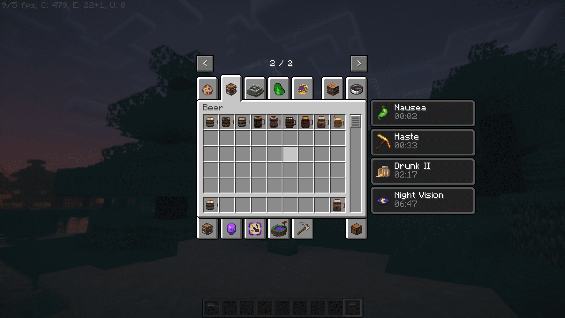 description_6 Drink Beer Refill Mod - beer mug and drunkenness effects