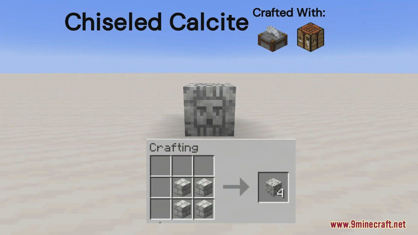 description_5 Mod Ladrillos y azulejos cincelados (1.20.1) - versión vainilla de bloques de piedra