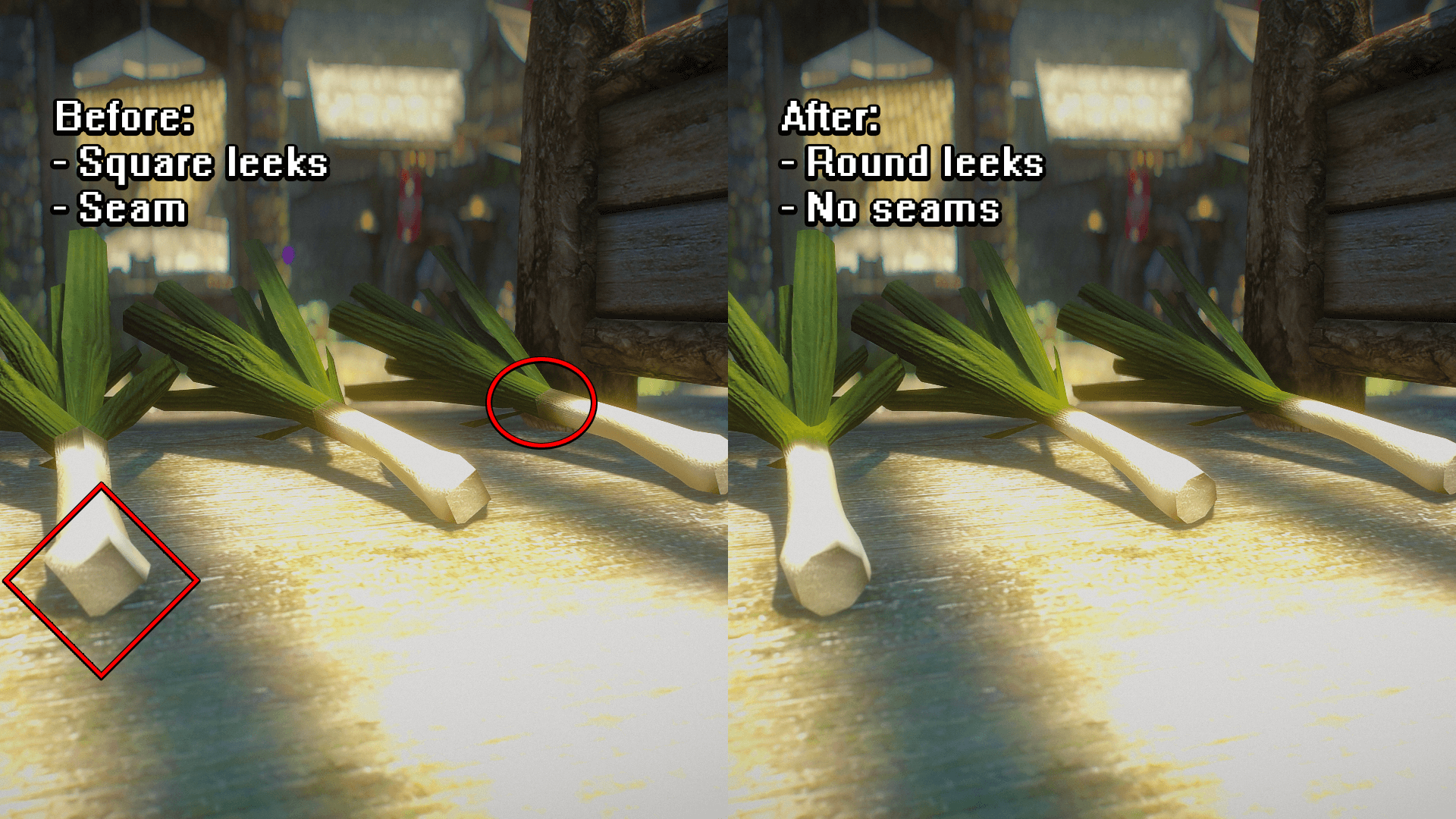 description_1 Улучшенный лук-порей / Scallions of Skyrim - High Polygon Leeks