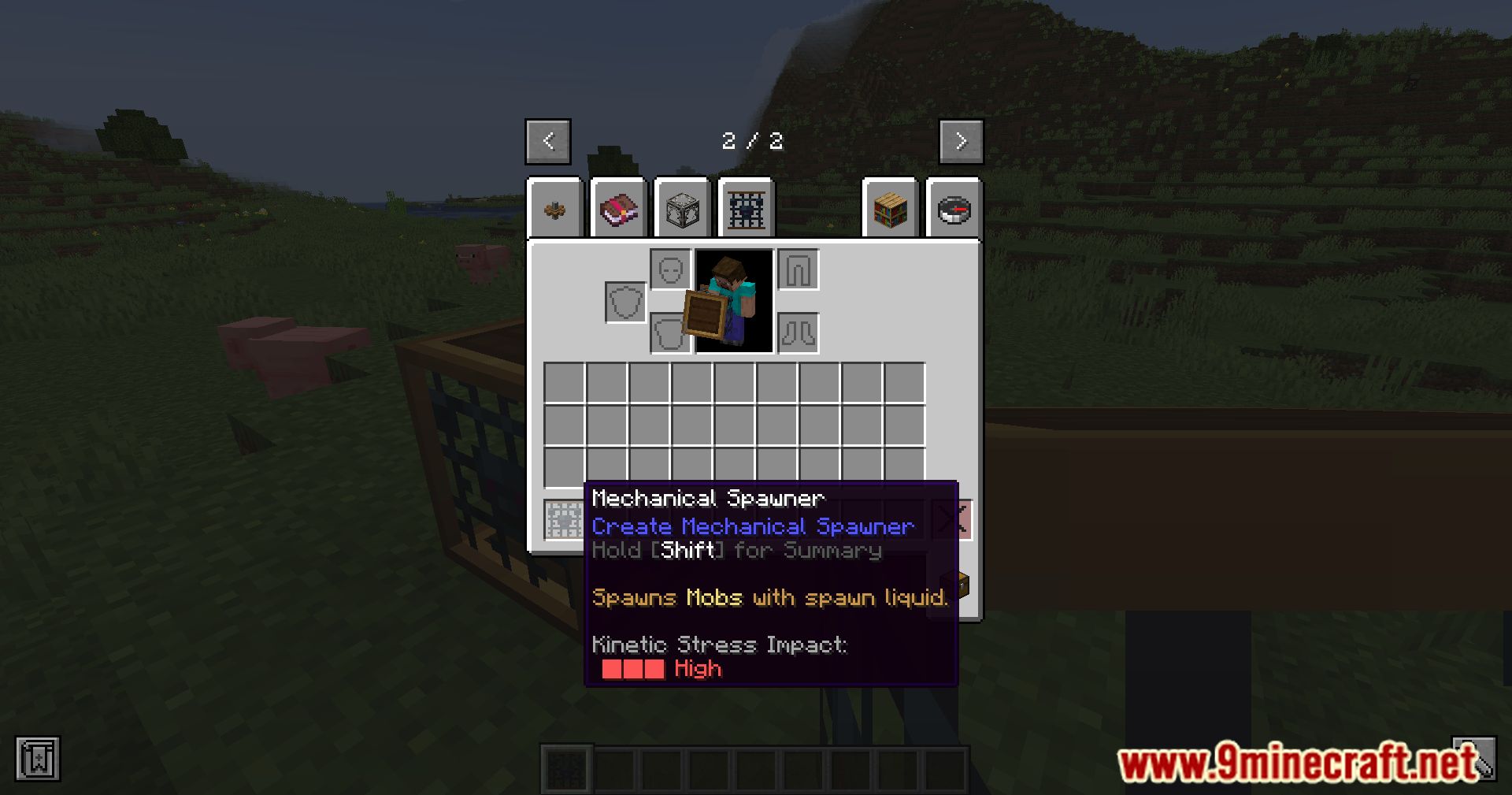 description_2 Crear Mechanical Spawner Mod 1.20.1 - Revisión de la generación de mafias en Minecraft