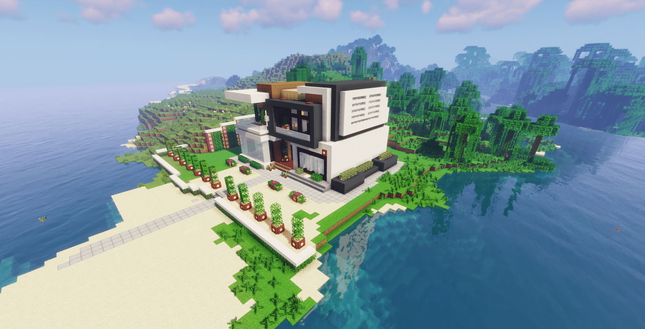 imagem 1 para Casa de moradia de luxo moderna | Mapa para Minecraft