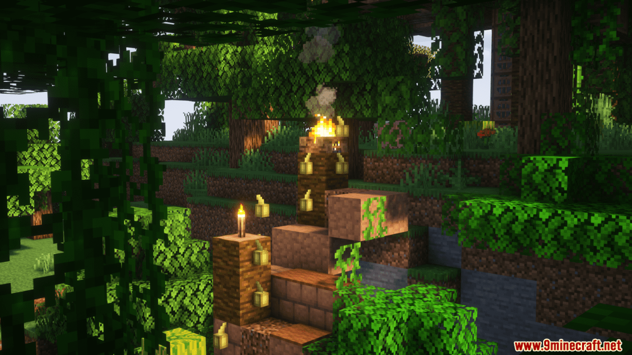 image 6 for Qrafty's Jungle Villages Mod (1.20.4) - well integrated villages in the jungle