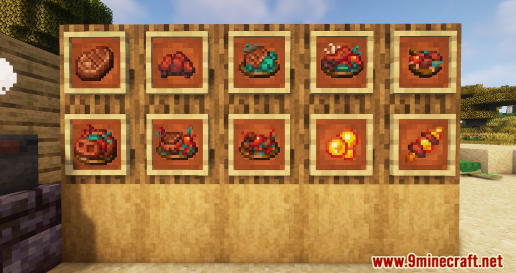 description_0 Мод Nether's delight - приготовление пищи во всех зонах