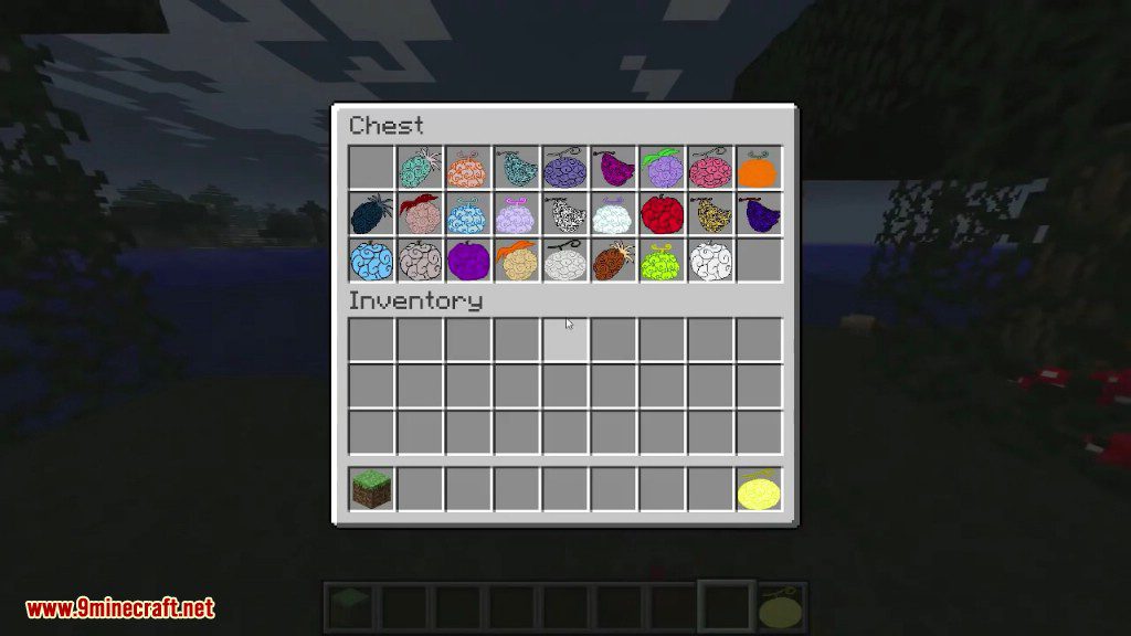 description_6 Mine Mine Fruit Mod (1.16.5) - One Piece Devil's Fruit