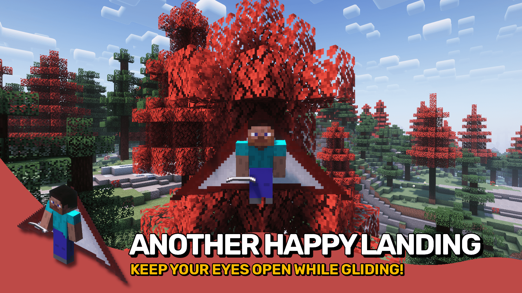 description_2 Hang Glider Mod (1.20.4) - volando en el cielo