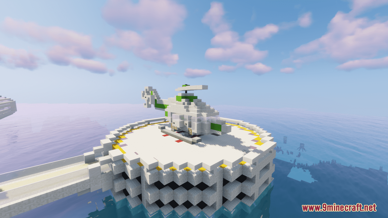 description_1 Mapa Lotus (1.20.4, 1.19.4) - futuristic sea apartments