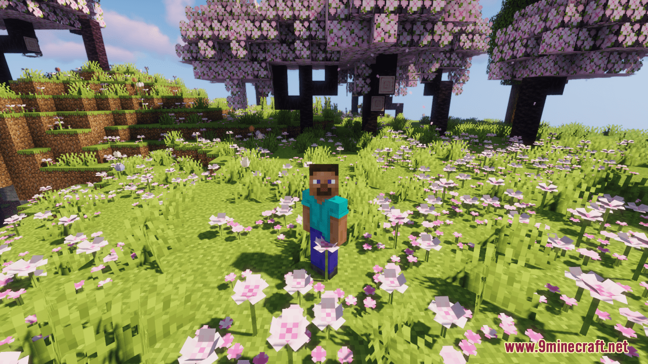 description_8 Cherry Grove+ Resource Pack (1.20.4, 1.19.2) - текстурный пакет