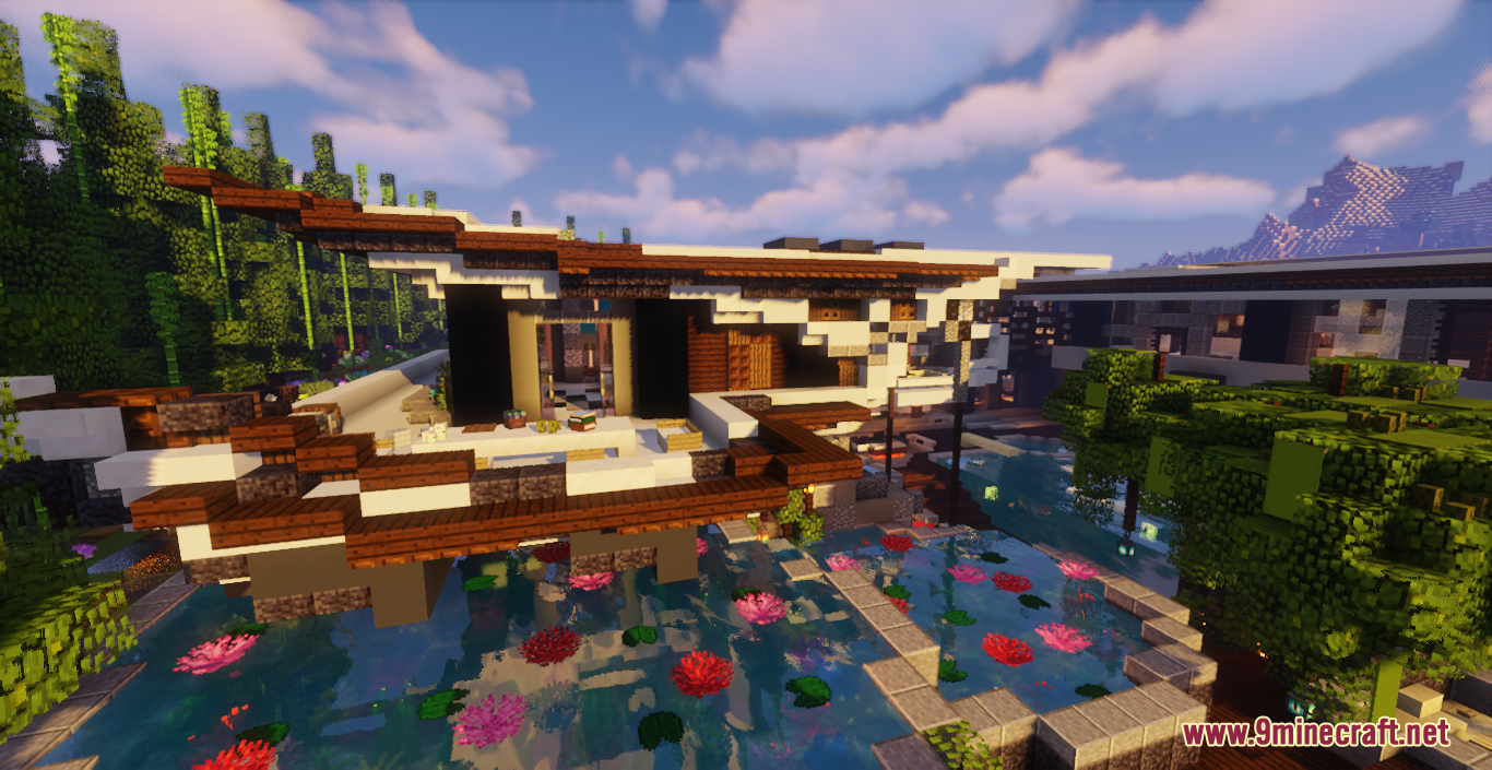 description_0 Gran mapa de casas modernas (1.20.4, 1.20.1, 1.19.4, 1.19.2, 1.18.2) - Desarrollo complejo