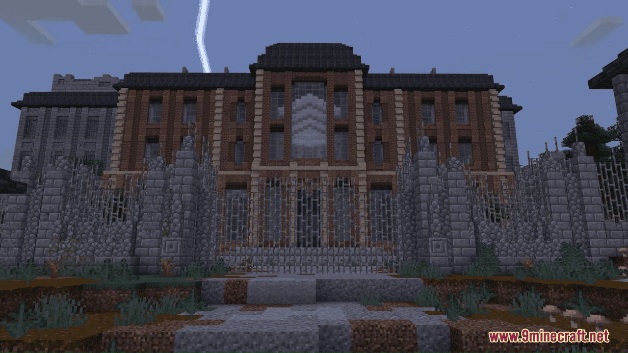 description_9 Woodland Falls Mental Hospital Map (1.20.4, 1.19.4) - Horror Adventure