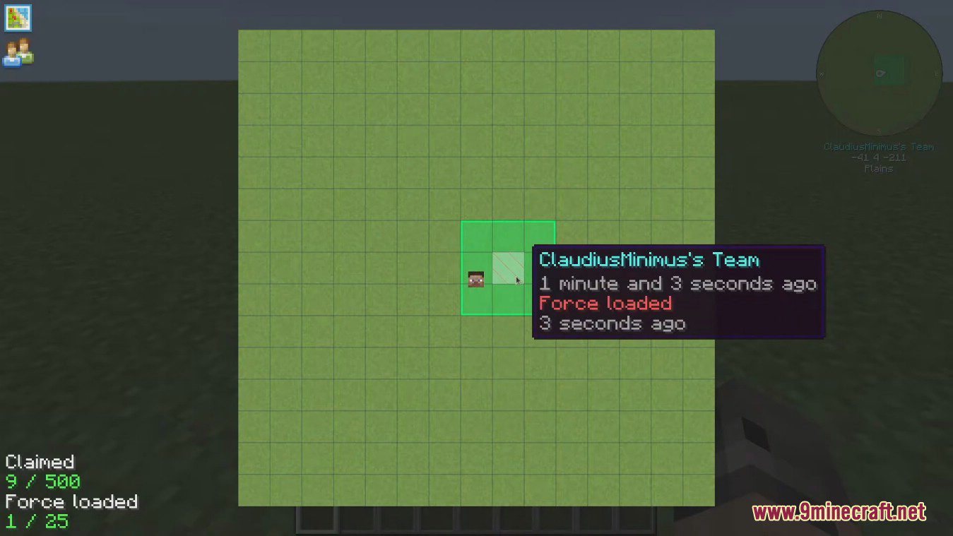 description_3 FTB Chunks Mod (1.20.1) - запрос чанков и защита блоков