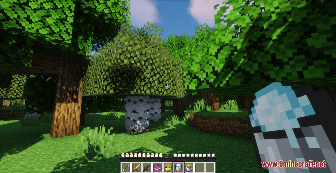 description_6 Cute Ghost HotBar resource pack (1.19.4, 1.19.2, 1.19) - Набор текстур